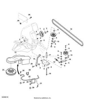 john deere 325 48 mower deck parts diagram