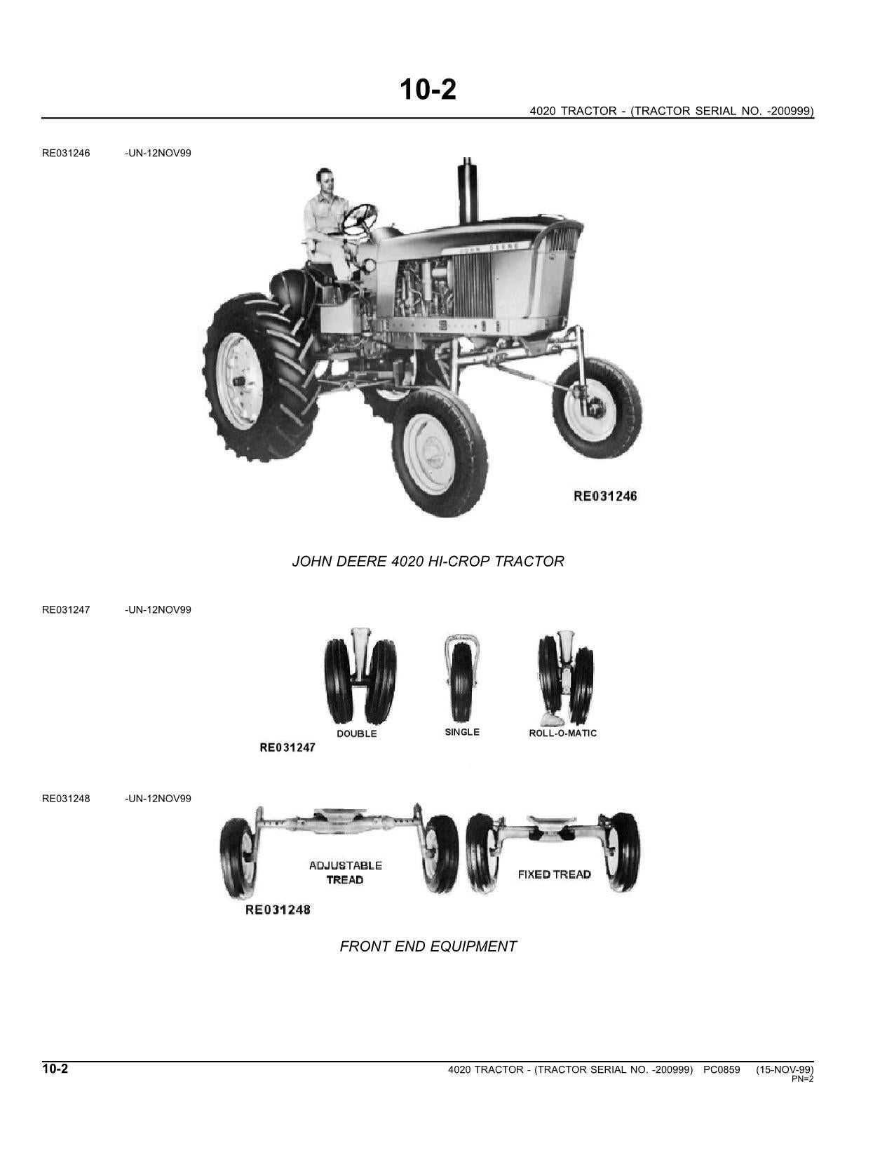 john deere 4020 parts diagram