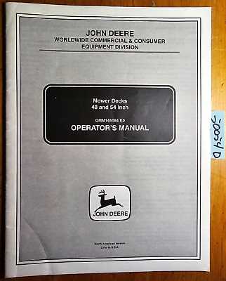 john deere 425 54 inch mower deck parts diagram