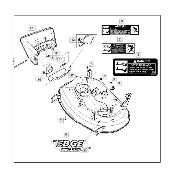 john deere 42c mower deck parts diagram