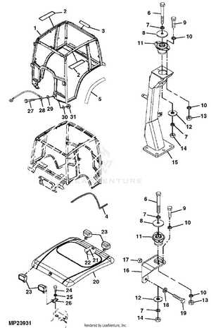 john deere 4300 parts diagram