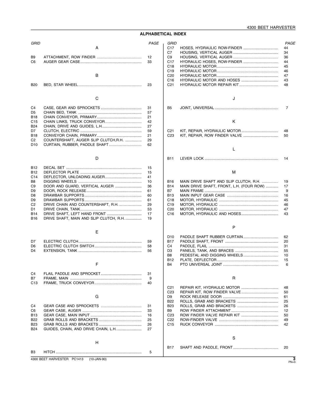 john deere 4300 parts diagram