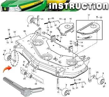 john deere 54 mower deck parts diagram