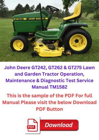 john deere gt242 parts diagram