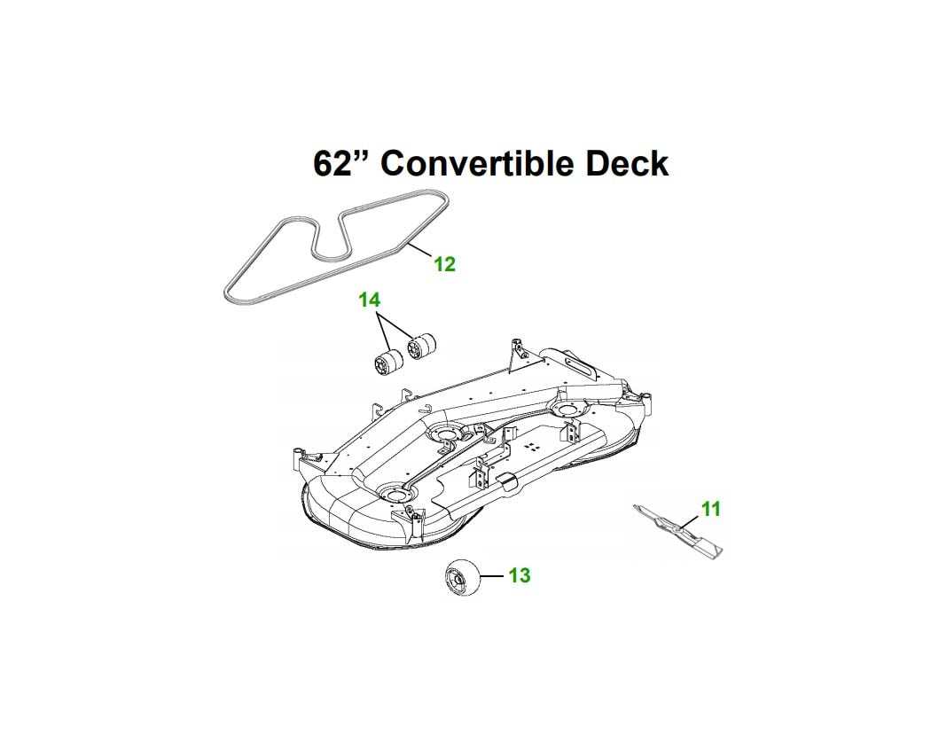 john deere l110 mower deck parts diagram