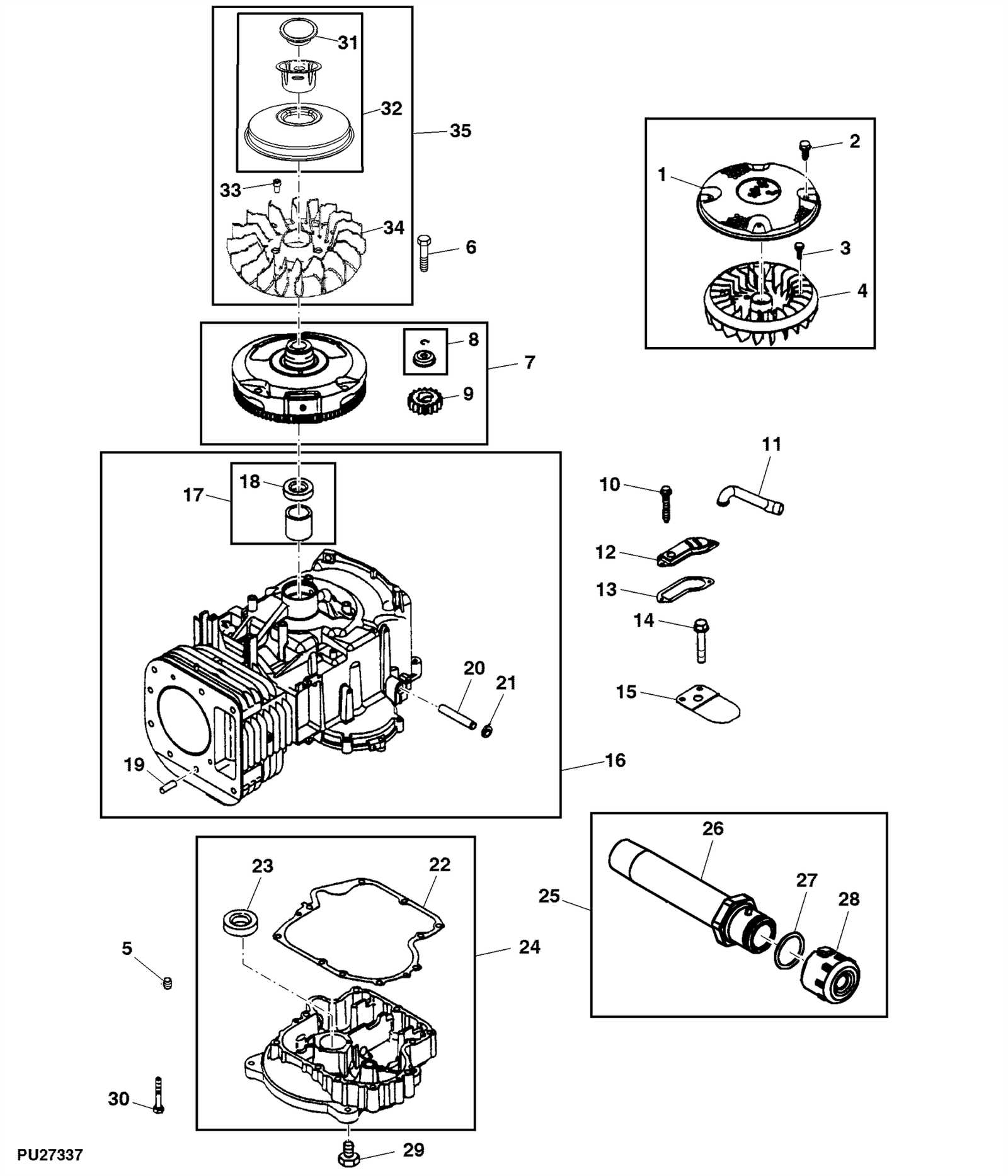 john deere la105 mower deck parts diagram