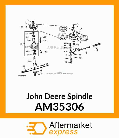 john deere x304 parts diagram