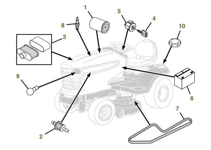 john deere x350 parts diagram