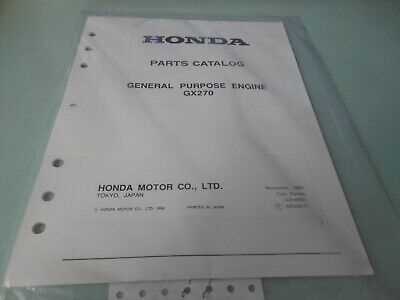 honda gx270 parts diagram