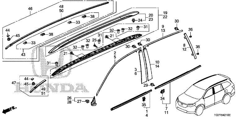 2016 honda pilot parts diagram