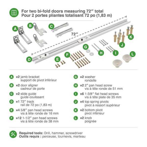 bi fold door parts diagram