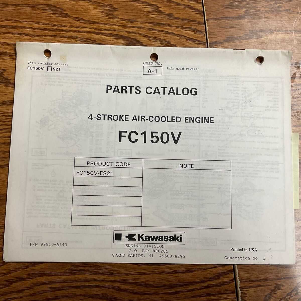 kawasaki fc420v parts diagram