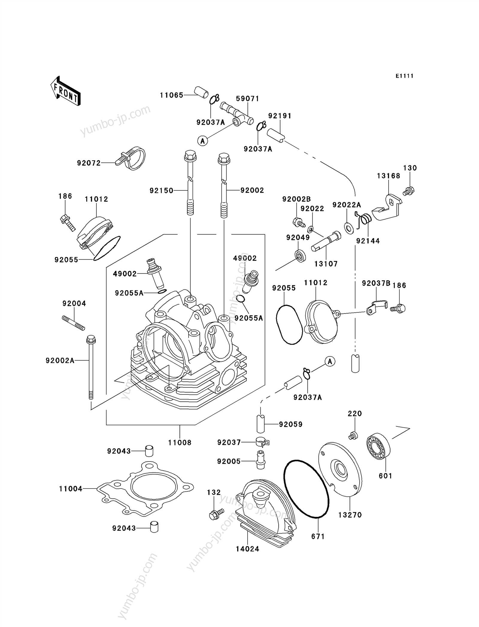 kawasaki bayou 250 parts diagram