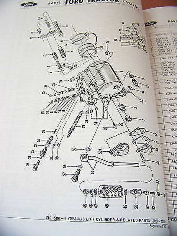 ford 4000 tractor parts diagram