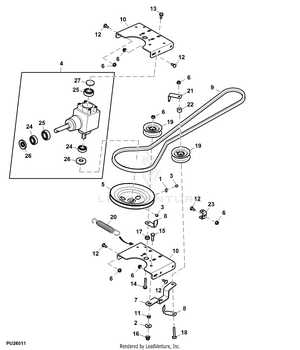 john deere x300 mower deck parts diagram