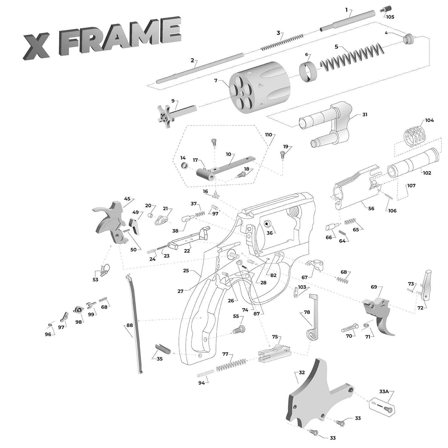 taurus judge parts diagram