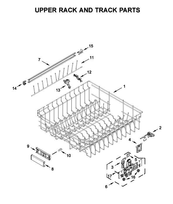 kitchen aid dishwasher parts diagram