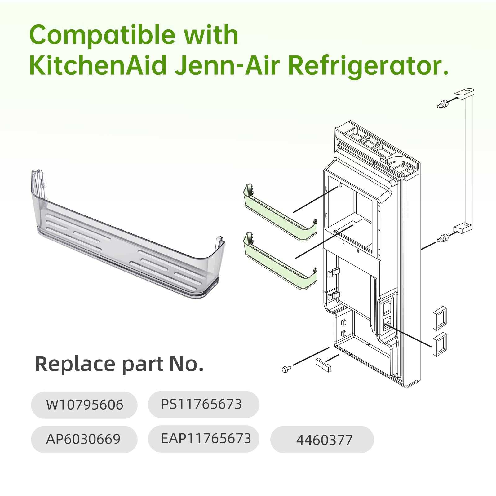 kitchen aid refrigerator parts diagram