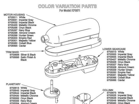 kitchenaid professional 600 parts diagram