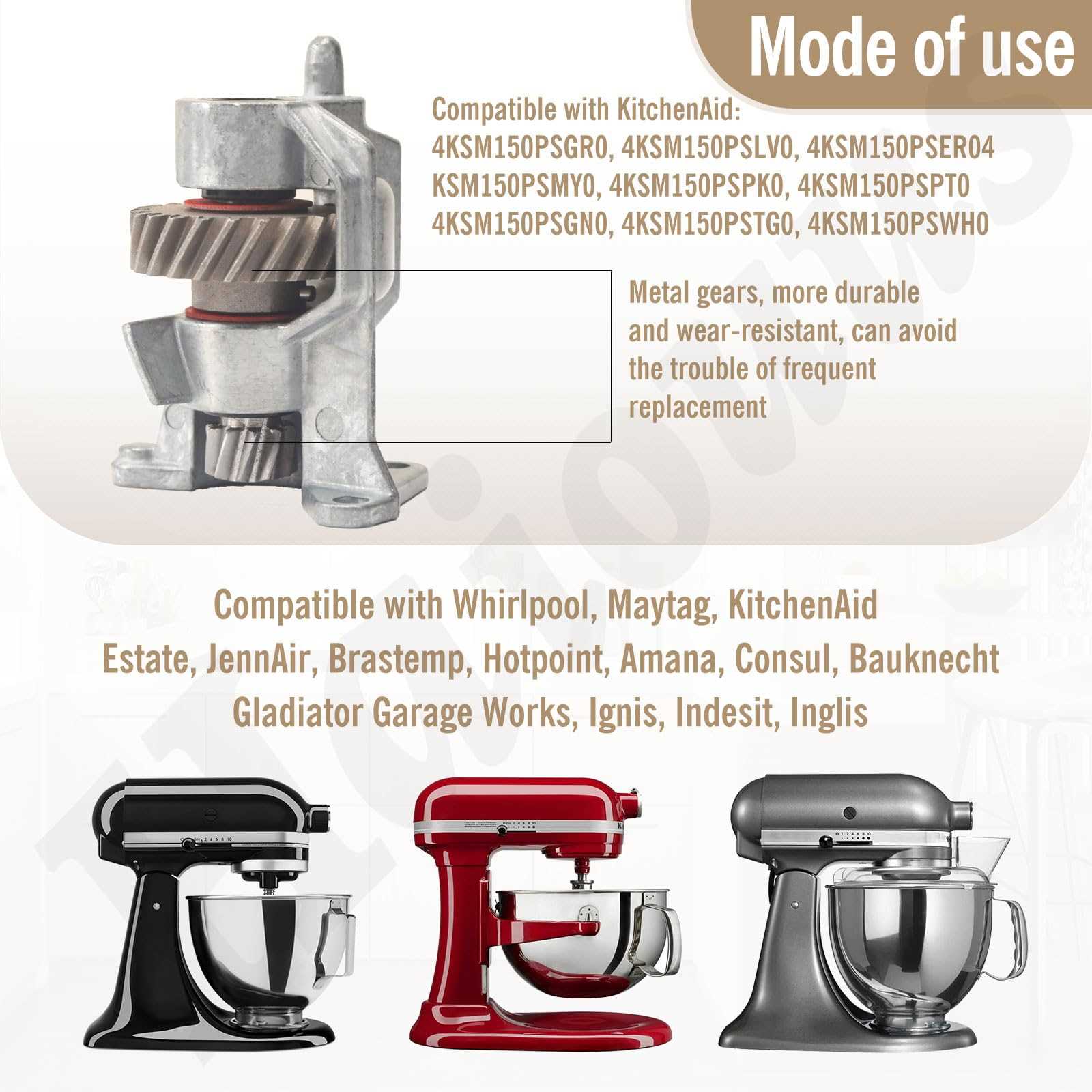 kitchenaid stand mixer parts diagram