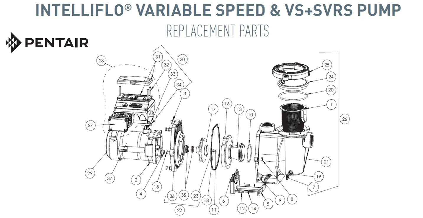 pentair whisperflo parts diagram