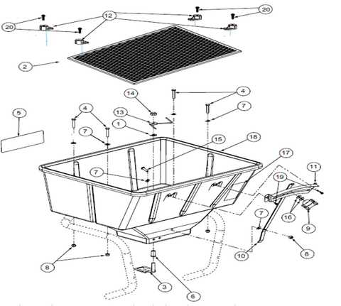 lesco hps chariot parts diagram