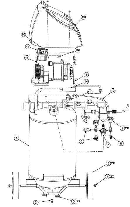 kobalt air compressor parts diagram