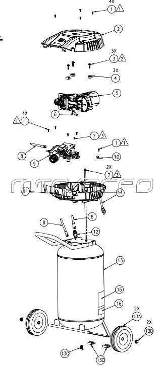 kobalt air compressor parts diagram