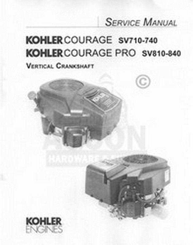 kohler sv735 parts diagram