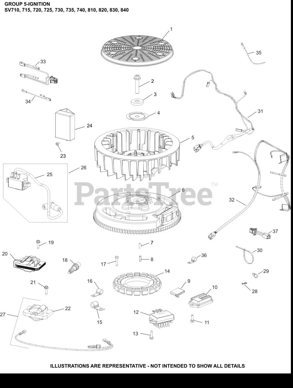 kohler sv735 parts diagram