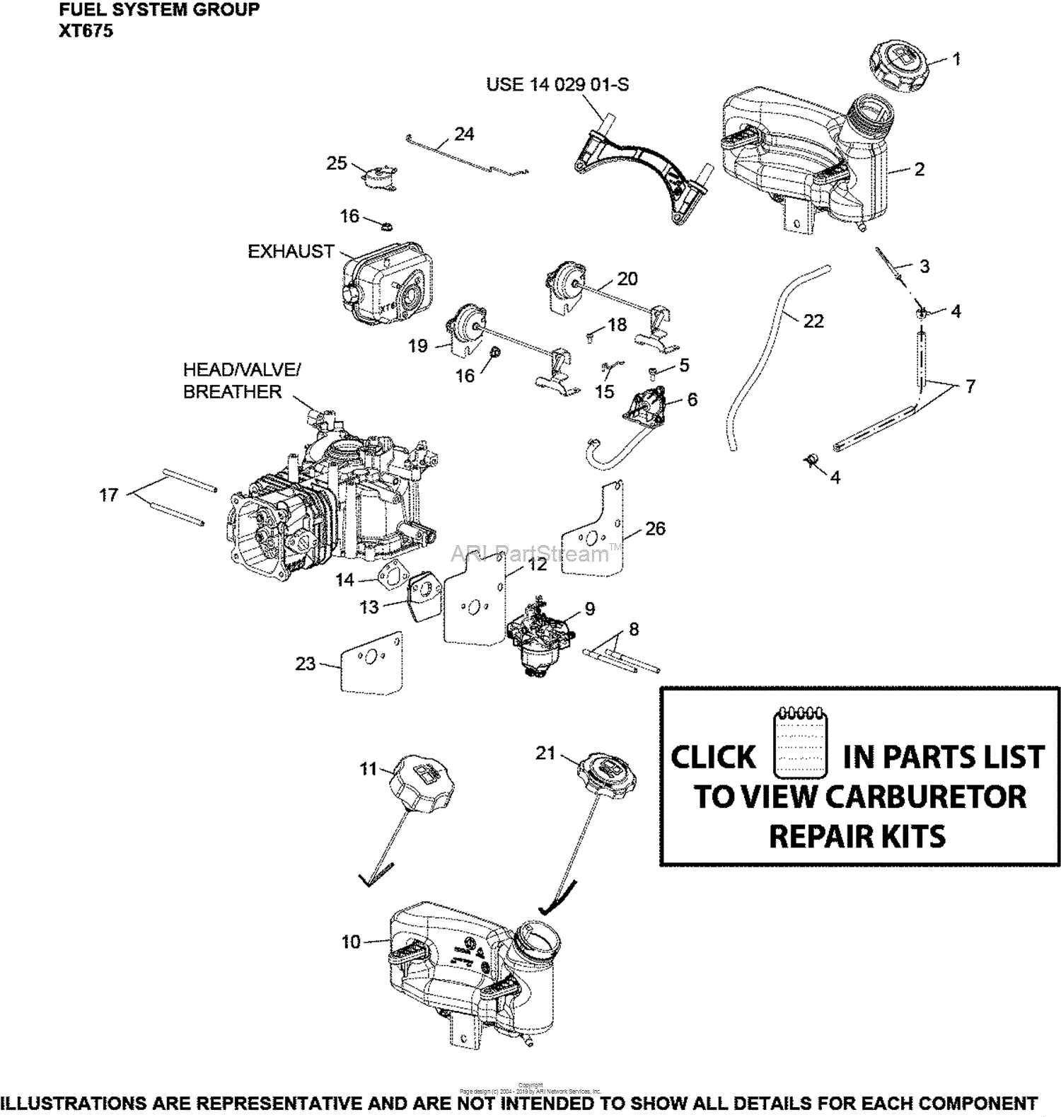 kohler xt675 parts diagram