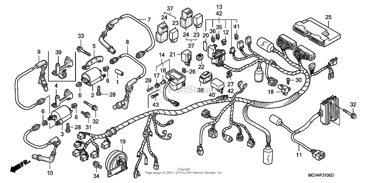 honda foreman 500 parts diagram