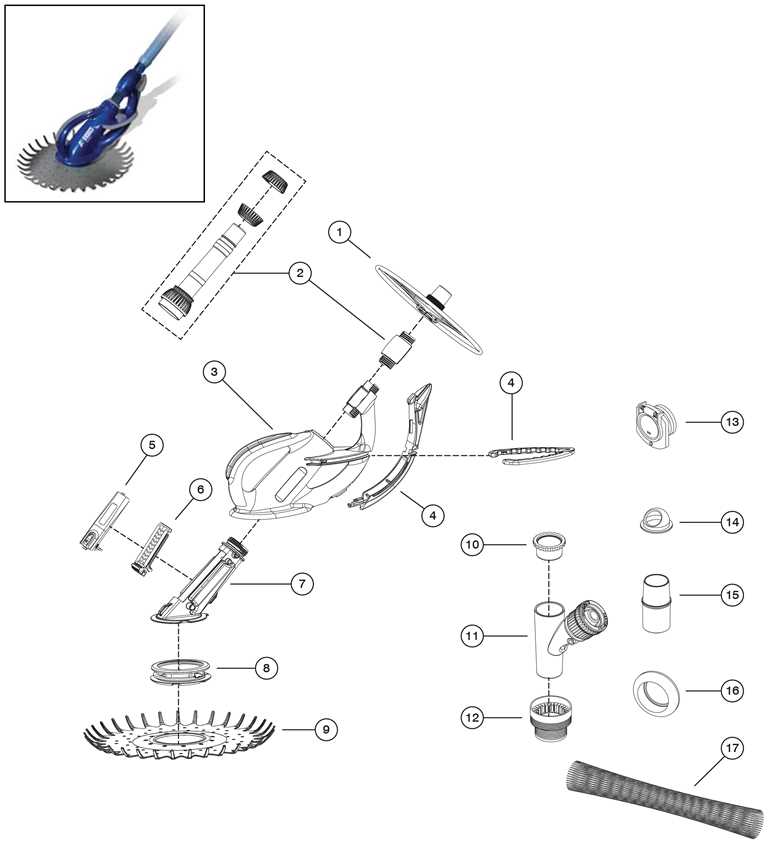 kreepy krauly parts diagram