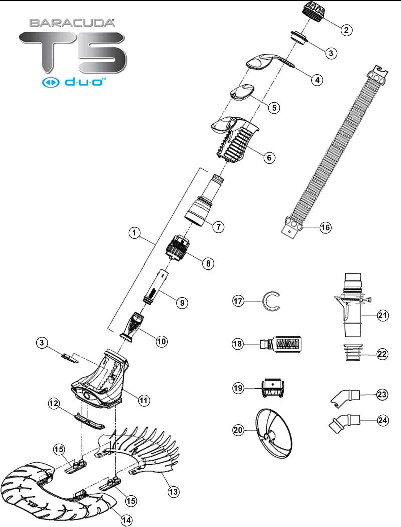 kreepy krauly parts diagram