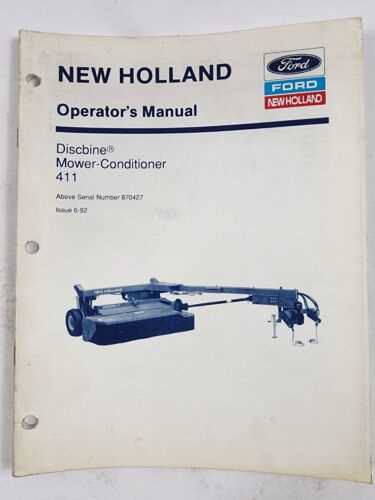 new holland 411 discbine parts diagram