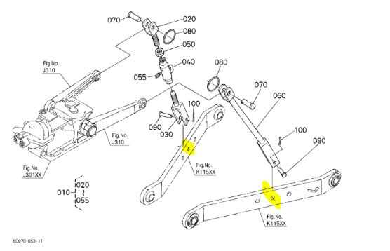 kubota bx 3 point hitch parts diagram