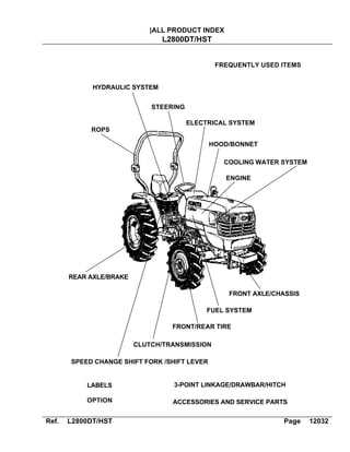 kubota l3800 parts diagram