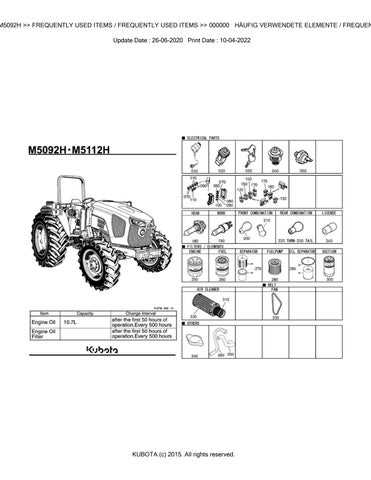 kubota m9960 parts diagram