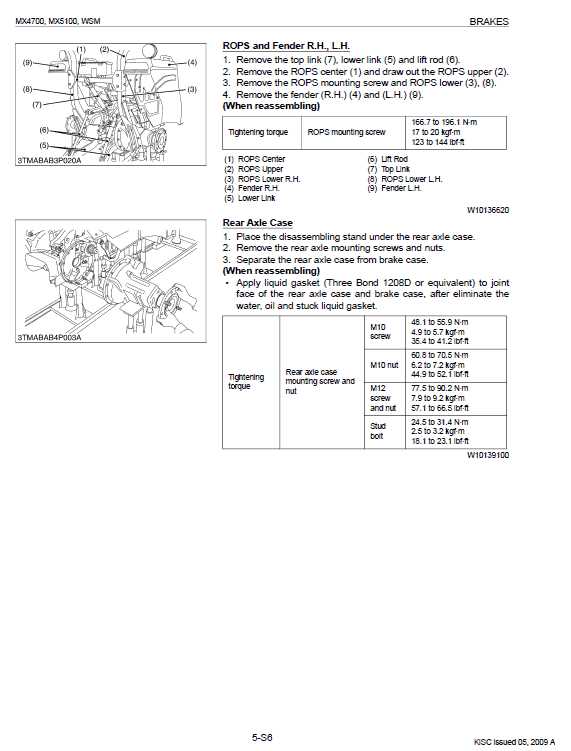 kubota mx5100 parts diagram