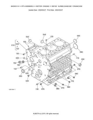 kubota rtv900 parts diagram