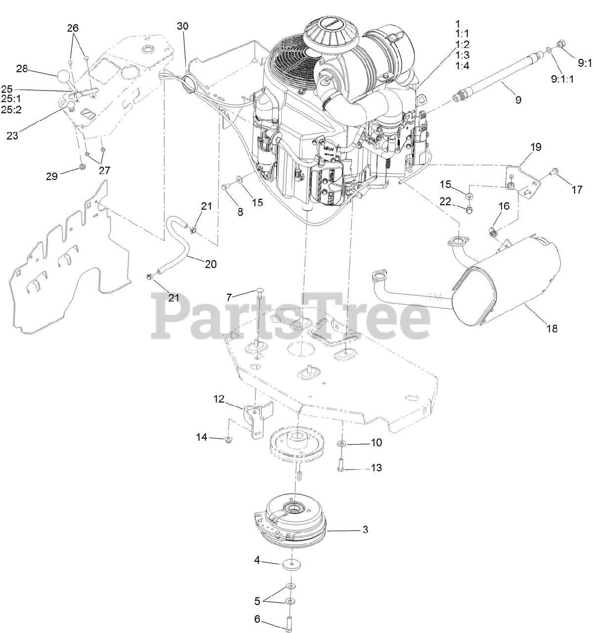 toro zero turn parts diagram