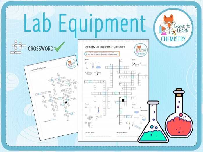 lab equipment part 1 diagram crossword answer key