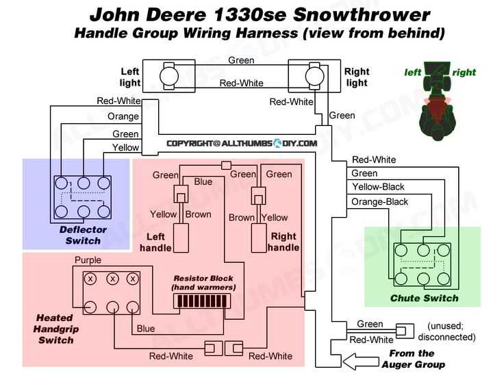 john deere snowblower parts diagram