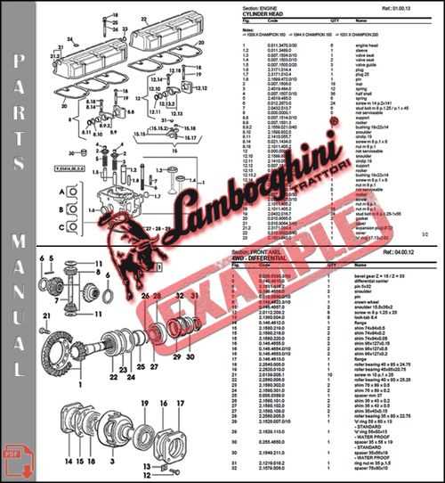 lamborghini parts diagram