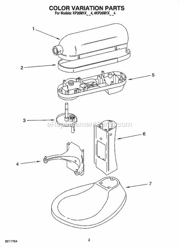 kitchenaid professional 600 mixer parts diagram