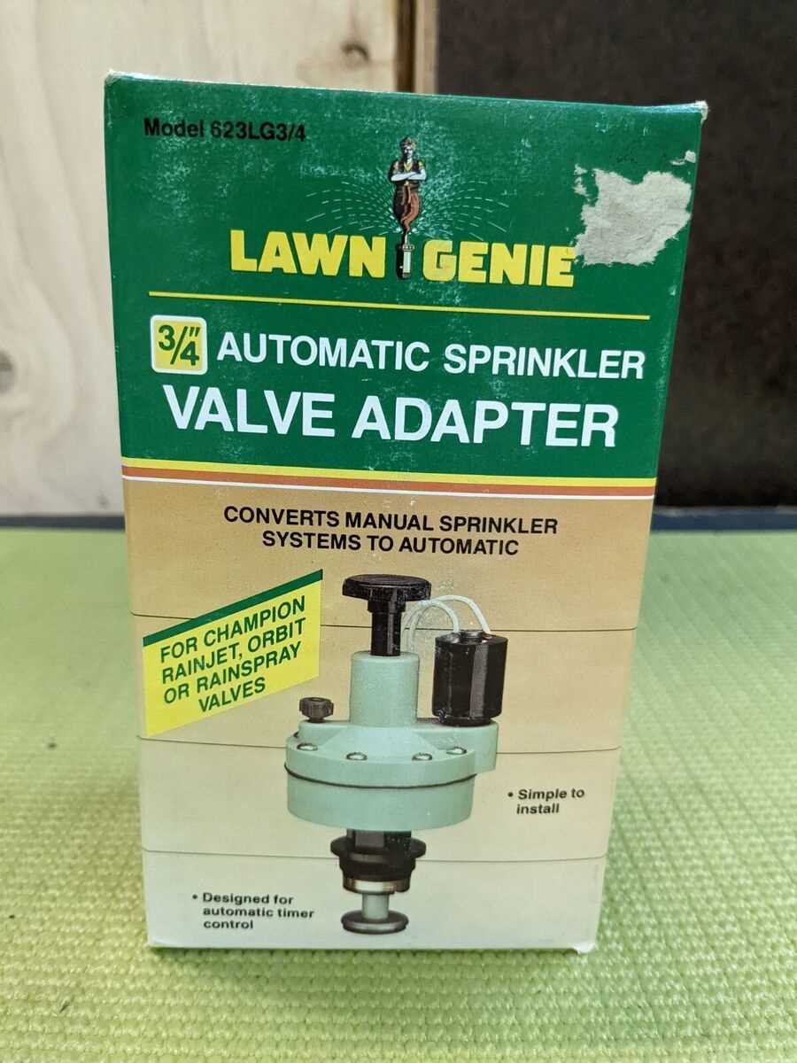 lawn genie valve parts diagram