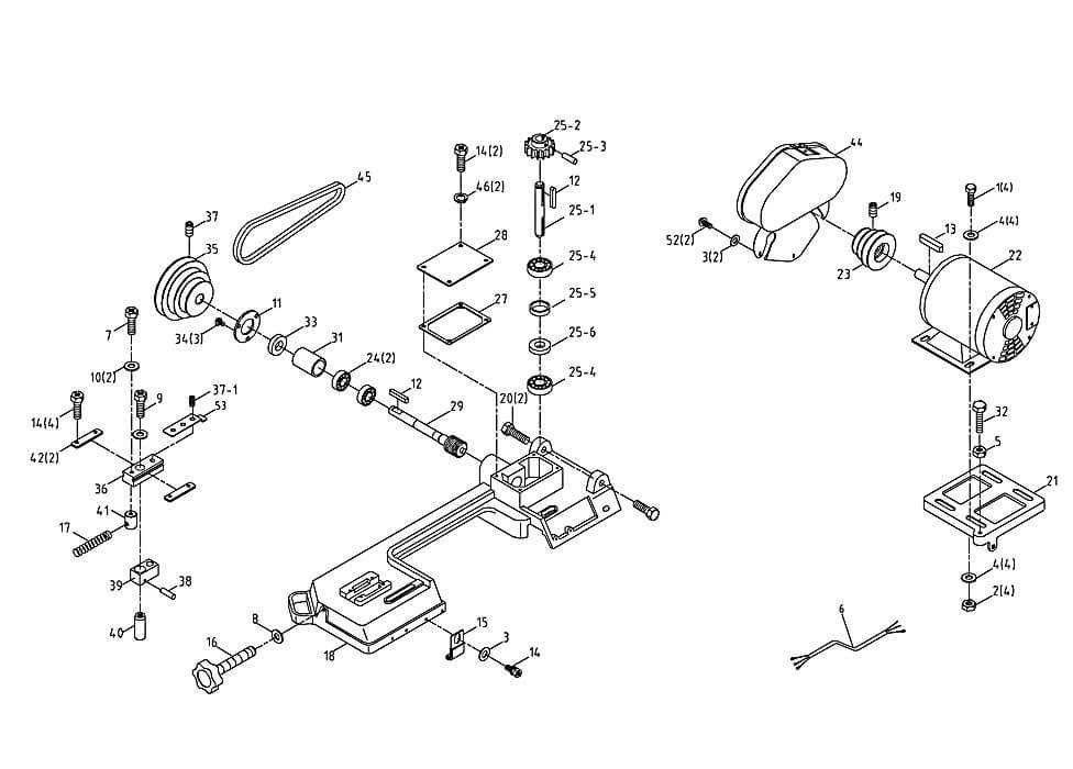 jet band saw parts diagram