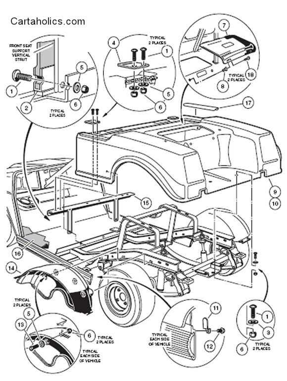 club cart parts diagram