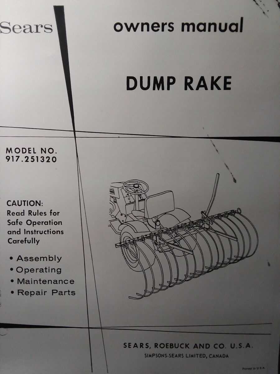 sitrex hay rake parts diagram