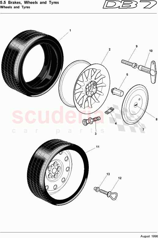 car wheel parts diagram